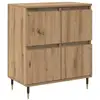 Image de Vidaxl buffet chêne artisanal 60 x 35 x 70 cm