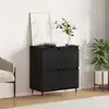 Image de Buffet Chêne Noir 60 X 35 X 70 Cm Vidaxl