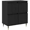Image de Vidaxl buffet ch  ne noir 60 x 35 x 70 cm