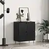 Image de Buffet Chêne Noir 60 X 35 X 70 Cm Vidaxl