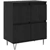 Image de Vidaxl buffet chêne noir 60 x 35 x 70 cm