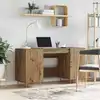 Image de Bureau Chêne Artisanal 140 X 50 X 75 Cm Bois D'ingénierie Vidaxl