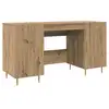 Image de Vidaxl bureau chêne artisanal 140 x 50 x 75 cm bois d'ingénierie