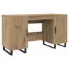 Image de Vidaxl bureau chêne artisanal 140 x 50 x 75 cm bois d'ingénierie