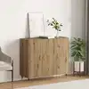 Image de Buffet Chêne Artisanal 90 X 34 X 80 Cm Bois D'ingénierie Vidaxl