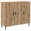 Image de Vidaxl buffet chêne artisanal 90 x 34 x 80 cm bois d'ingénierie