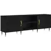 Image de Meuble Tv 150 X 30 X 50 Cm Chêne Noir Bois D'ingénierie Vidaxl