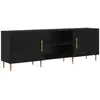 Image de Vidaxl meuble tv 150 x 30 x 50 cm chêne noir bois d'ingénierie
