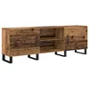Image de Meuble TV moderne - vidaXL - Bois ancien - 150x30x50 cm - Bois dingénierie - 2 portes - Étagère intégrée