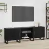 Image de Meuble Tv Chêne Noir 150 X 30 X 50 Cm Bois D'ingénierie Vidaxl