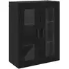 Image de Vidaxl buffet chêne noir 69,5 x 34 x 90 cm bois d'ingénierie