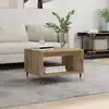Image de Table Basse Chêne Artisanal 60 X 50 X 40 Cm Bois D'ingénierie Vidaxl