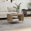 Image de Table Basse Chêne Artisanal 60 X 50 X 40 Cm Bois D'ingénierie Vidaxl