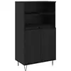 Image de Vidaxl haut armoire noir 60 x 36 x 110 cm bois d'ingénierie