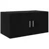 Image de Vidaxl meuble mural chêne noir 80 x 42.5 x 40 cm bois d'ingénierie