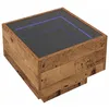Image de Table basse carrée rustique - vidaXL - 40x40x30 cm - Bois ancien - Bois dingénierie - Surface texturée