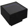 Image de Vidaxl table basse chêne noir 40 x 40 x 30 cm bois d'ingénierie
