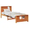 Image de Vidaxl cadre de lit brun 90 x 190 cm bois d'ingénierie