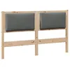 Image de Tête de lit en bois massif - vidaXL - Marron - 140 cm - Bois de pin - 8x145 5x85 5 cm - Respirant - Durable
