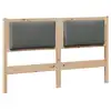 Image de Vidaxl tête de lit autre marron 140 cm bois massif en pin