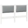 Image de Tête de lit en bois massif - vidaXL - Blanc - Bois de pin - 140 cm - 8x1455x855 cm - Respirant - Durable - Minimaliste