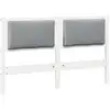Image de Vidaxl tête de lit autre blanc 140 cm bois massif en pin
