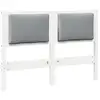 Image de Vidaxl tête de lit autre blanc 135 cm bois massif en pin