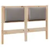 Image de Vidaxl tête de lit autre marron 120 cm bois massif en pin
