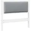 Image de Vidaxl tête de lit autre blanc 100 cm bois massif en pin