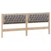 Image de Vidaxl tête de lit autre marron et taupe 200 cm bois massif en pin