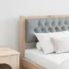 Image de Tête De Lit Marron Et Gris Clair 180 Cm Bois Massif En Pin Vidaxl