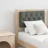 Image de Tête De Lit Marron Et Gris Foncé 150 Cm Bois Massif En Pin Vidaxl