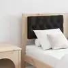 Image de Tête De Lit Autre Marron Et Noir 140 Cm Bois Massif En Pin Vidaxl