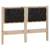 Image de Vidaxl tête de lit autre marron et noir 120 cm bois massif en pin