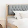 Image de Tête De Lit Marron Et Gris Clair 100 Cm Bois Massif En Pin Vidaxl
