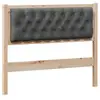 Image de Vidaxl tête de lit marron et gris foncé 100 cm bois massif en pin
