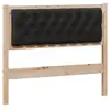 Image de Vidaxl tête de lit autre marron et noir 100 cm bois massif en pin