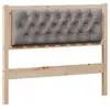 Image de Vidaxl tête de lit autre marron et taupe 100 cm bois massif en pin