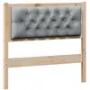 Image de Vidaxl tête de lit autre marron et gris clair 90 cm bois massif en pin
