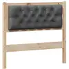 Image de Vidaxl tête de lit autre marron et gris foncé 90 cm bois massif en pin