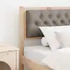 Image de Tête De Lit Autre Marron Et Taupe 90 Cm Bois Massif En Pin Vidaxl