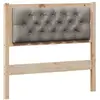 Image de Vidaxl tête de lit autre marron et taupe 90 cm bois massif en pin