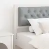 Image de Tête De Lit Autre Blanc Et Gris Clair 90 Cm Bois Massif En Pin Vidaxl