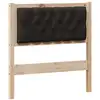Image de Vidaxl tête de lit autre marron et noir 80 cm bois massif en pin