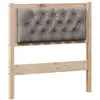 Image de Vidaxl tête de lit autre marron et taupe 75 cm bois massif en pin