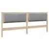 Image de Vidaxl tête de lit capitonnée marron 200 cm pin massif