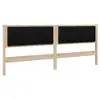 Image de Vidaxl tête de lit capitonnée marron 200 cm pin massif