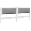 Image de Vidaxl tête de lit capitonnée avec tête de lit blanc 200 cm pin massif