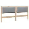 Image de Vidaxl tête de lit capitonnée marron 180 cm pin massif