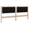 Image de Vidaxl tête de lit capitonnée marron 180 cm pin massif